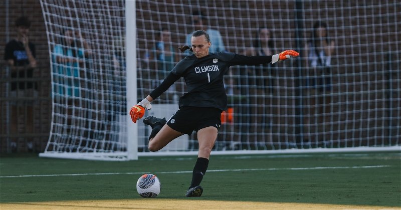 Halle Mackiewicz was named the ACC's goalkeeper of the year. (Clemson athletics photo)