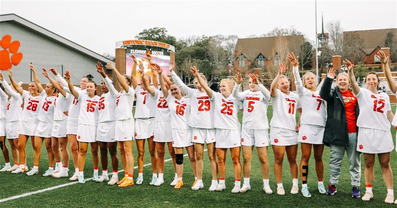 Clemson women's lacrosse notched a first ACC and top 25 win on Saturday versus Duke (Clemson athletics file photo).