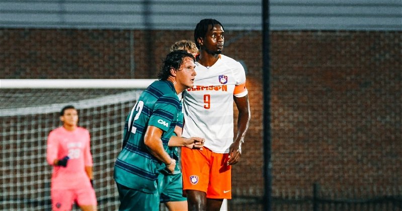 Clemson took the early lead, but UNCW equalized the game early in the second half and earned the draw. (Clemson athletics photo)
