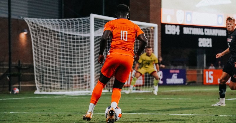Sylla scored two goals in Clemson's win over No. 21 Louisville and also recorded an assist versus Winthrop last week. (Clemson athletics photo)