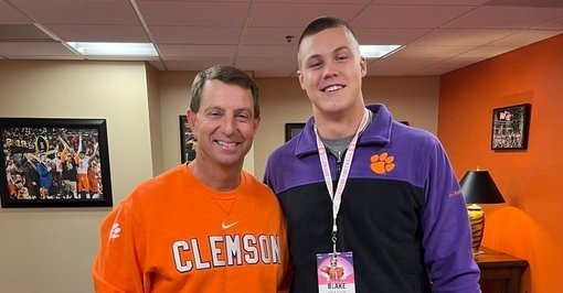 Blake Frazier is a 4-star lineman who visited Clemson last fall and is set to visit again next week.