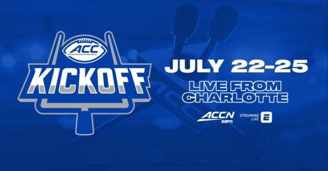 ACCN will feature 48 hours of live programming from the ACC Football Kickoff, the network says.