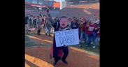 WATCH: Gamecock fans celebrate rivalry win by hitting Tiger Paw