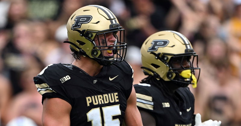 Purdue edge defender Will Heldt will soon visit Clemson, according to ESPN. (Photo: Marc Lebryk / USATODAY)