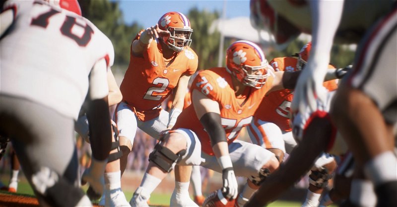 Clemson football is definitely in the game, as EA Sports demonstrated in its official trailer (photo per EA Sports).