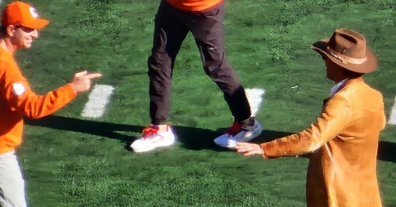 Dabo Swinney fulfills his dream of meeting Matthew McConaughey