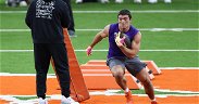 Xavier Thomas shows speed, Will Shipley shows athleticism at Clemson Pro Day