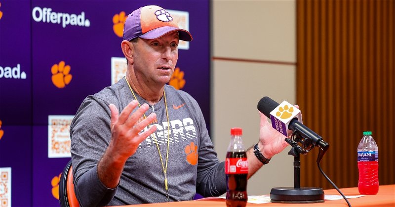 Clemson coach Dabo Swinney has a Top 5 rated class currently, but there's a perception that his program doesn't have Top 10 potential now.