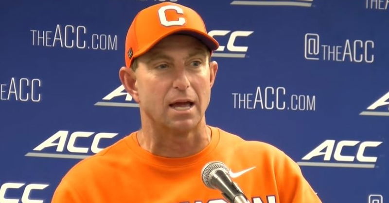 WATCH: Dabo Swinney reacts to Clemson's road win over Pittsburgh