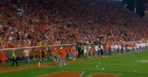 Swinney on fans throwing debris on the field  during Louisville game