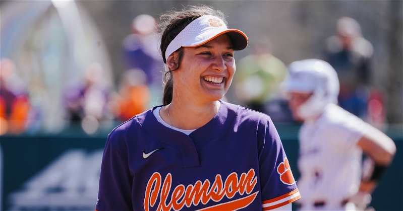 Valerie Cagle and the Tigers had plenty to smile about over the weekend of the Clemson Invitational. (Clemson athletics photo)