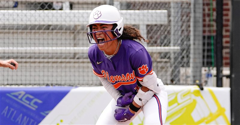 McKenzie Clark scored two runs and notched two RBIs in the win. (Clemson athletics photo)