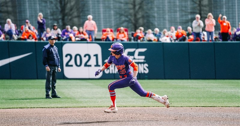Clemson softball dropped the first of a doubleheader on Saturday (Clemson athletics photo). 