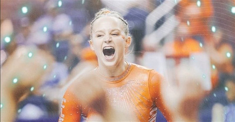 Clemson finished second in its first ACC Gymnastics Championship. (Clemson athletics graphic)