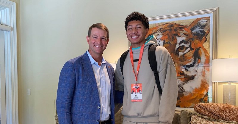 Four-star defensive back Gregory Thomas received a Clemson offer while on a visit.